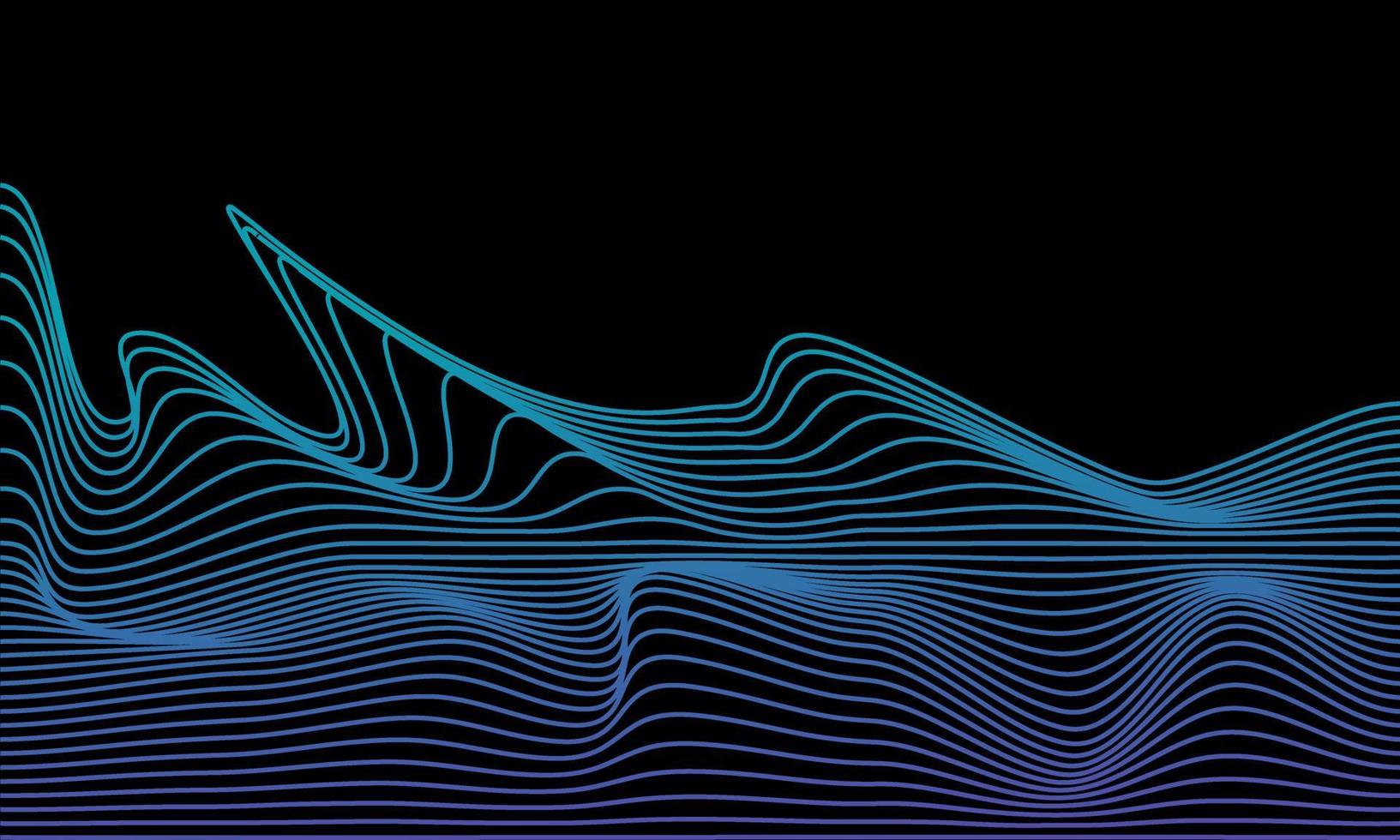 stock illustration abstract digital landscape flowing particles cyber and technology background vector part 4