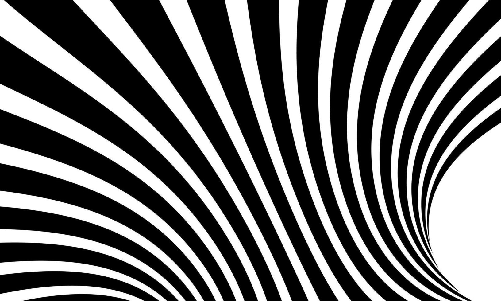 ilustración de fondo abstracto patrón de diseño en blanco y negro con ilusión óptica parte geométrica abstracta 2 vector