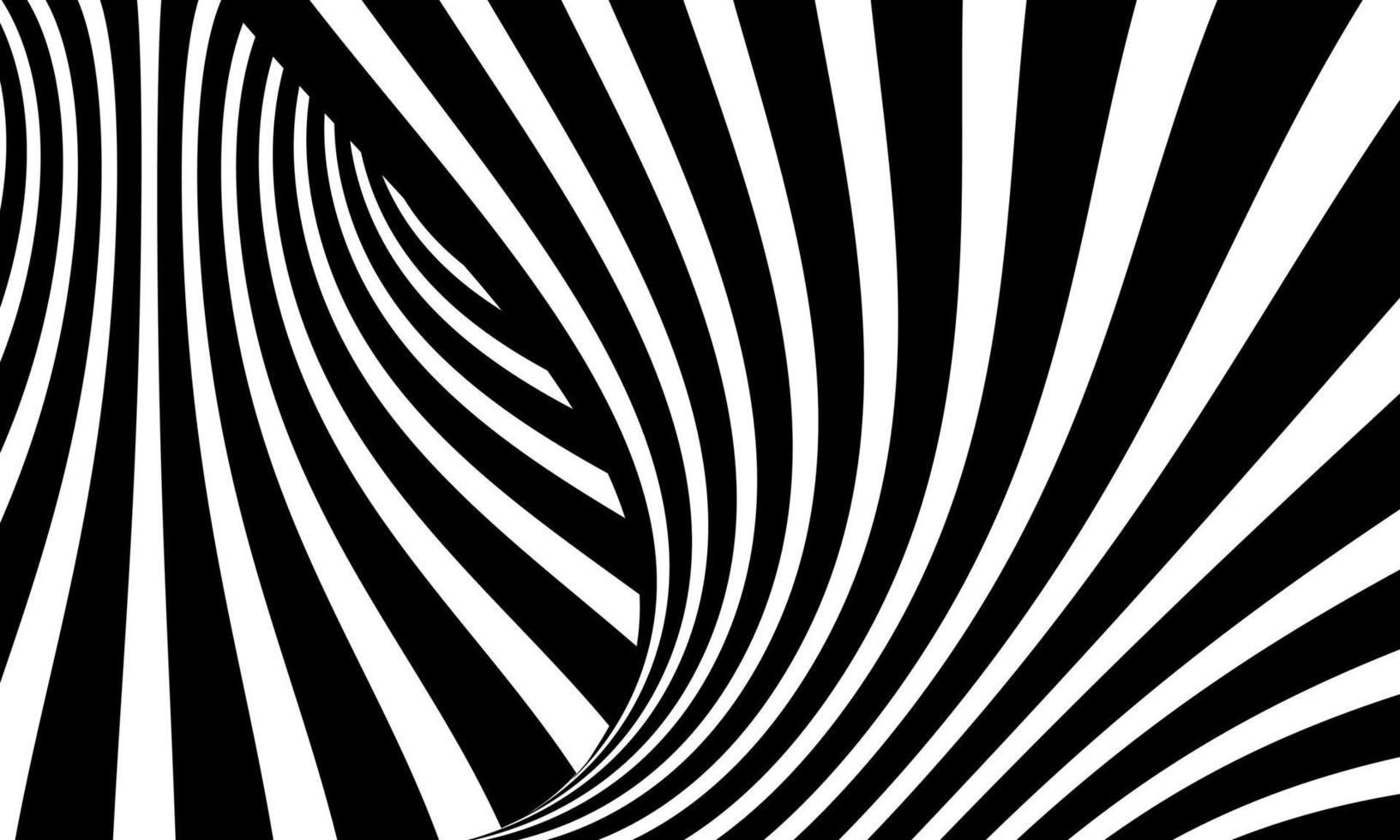 ilustración de fondo abstracto patrón de diseño en blanco y negro con ilusión óptica parte geométrica abstracta 3 vector