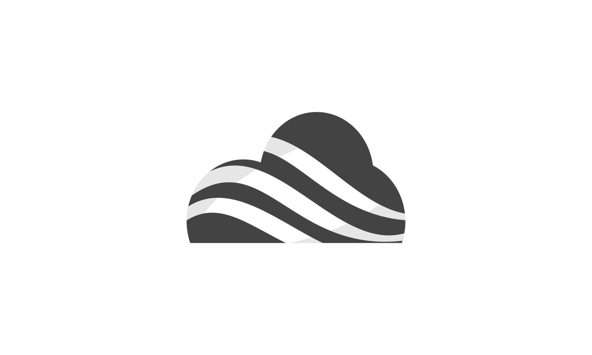 creative cloud black white color logo modern business company 5535707