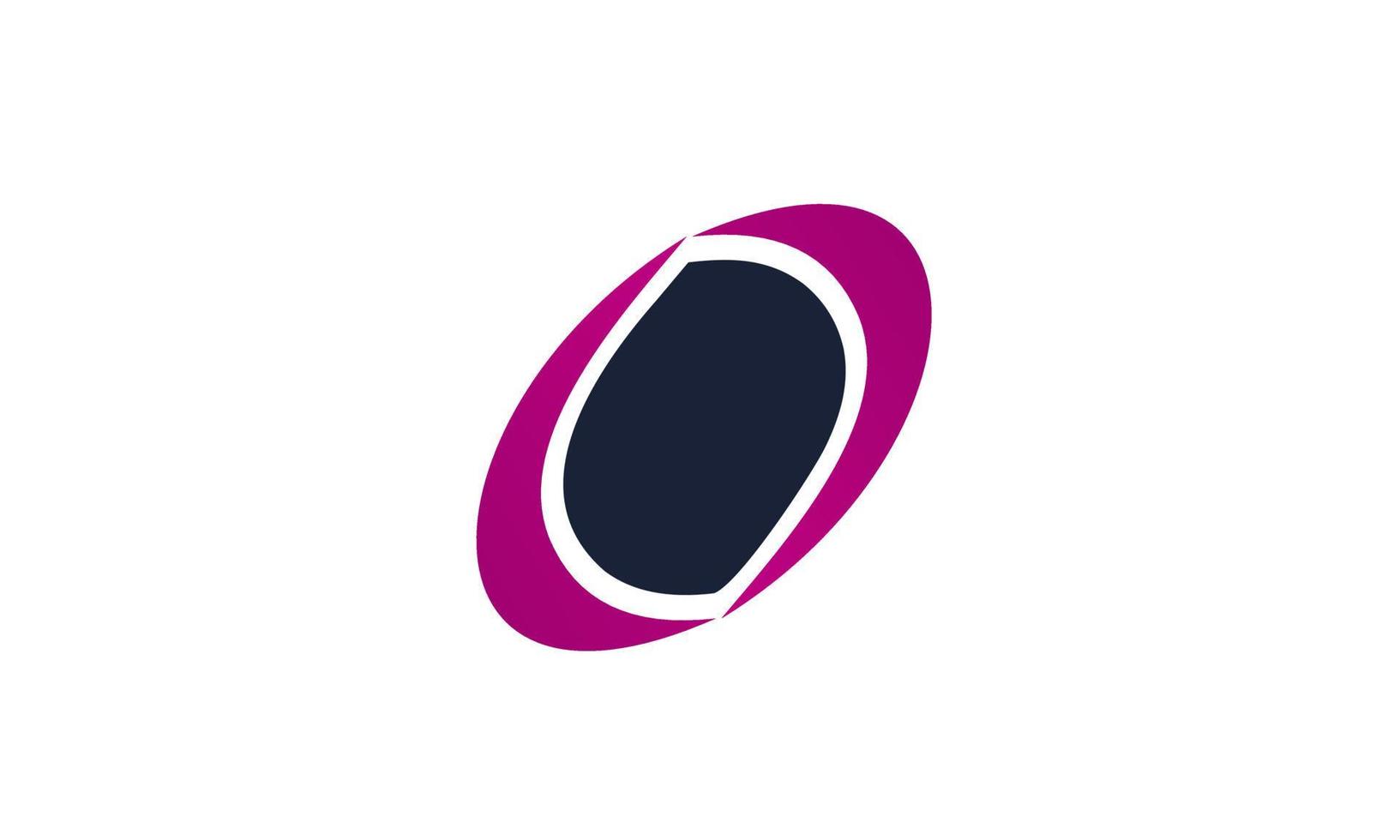 abstract logo simple for finance with ribbon style in gradient color vector