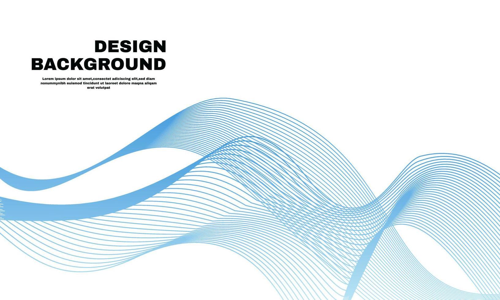 ilustración de stock fondo abstracto líneas onduladas transparentes para folleto sitio web diseño de volante azul vector