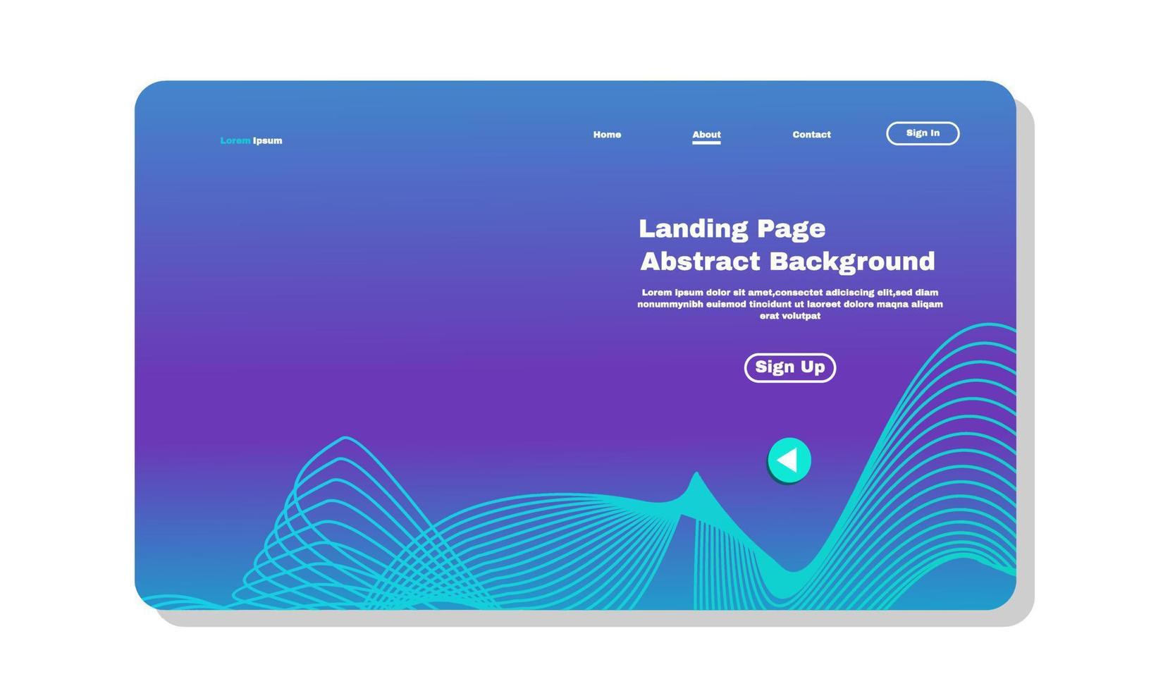 stock illustartion asbtract background landing page template design can be used web development ui banners part 4 vector