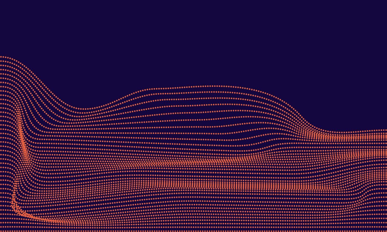 stock vector abstract digital wavy landscape flowing particles cyber and technology background part 2