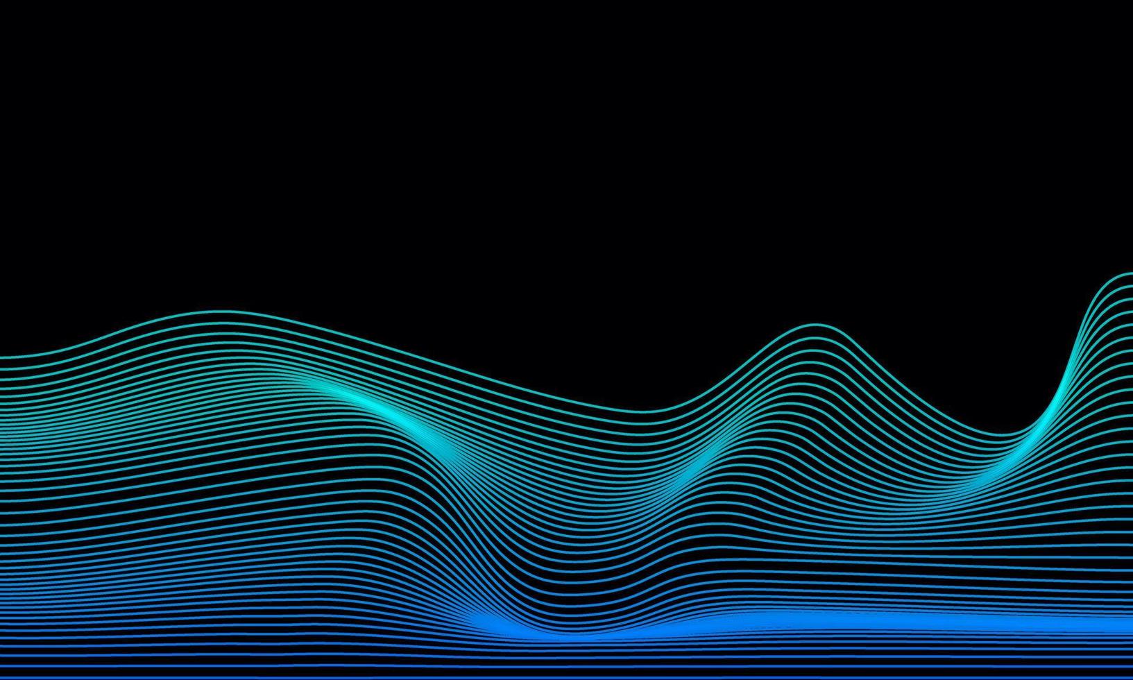 awesome abstract digital landscape flowing particles cyber and technology background part 2 vector