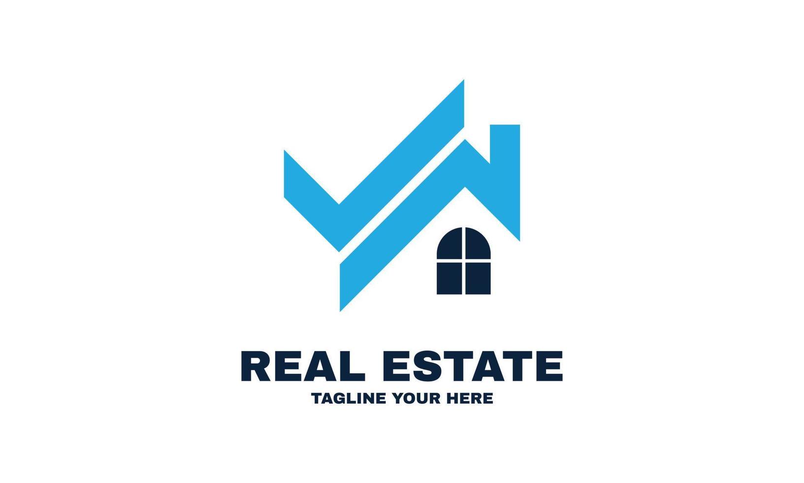 abstract real estate simple modern logo for the company relating to home business design vector part 3