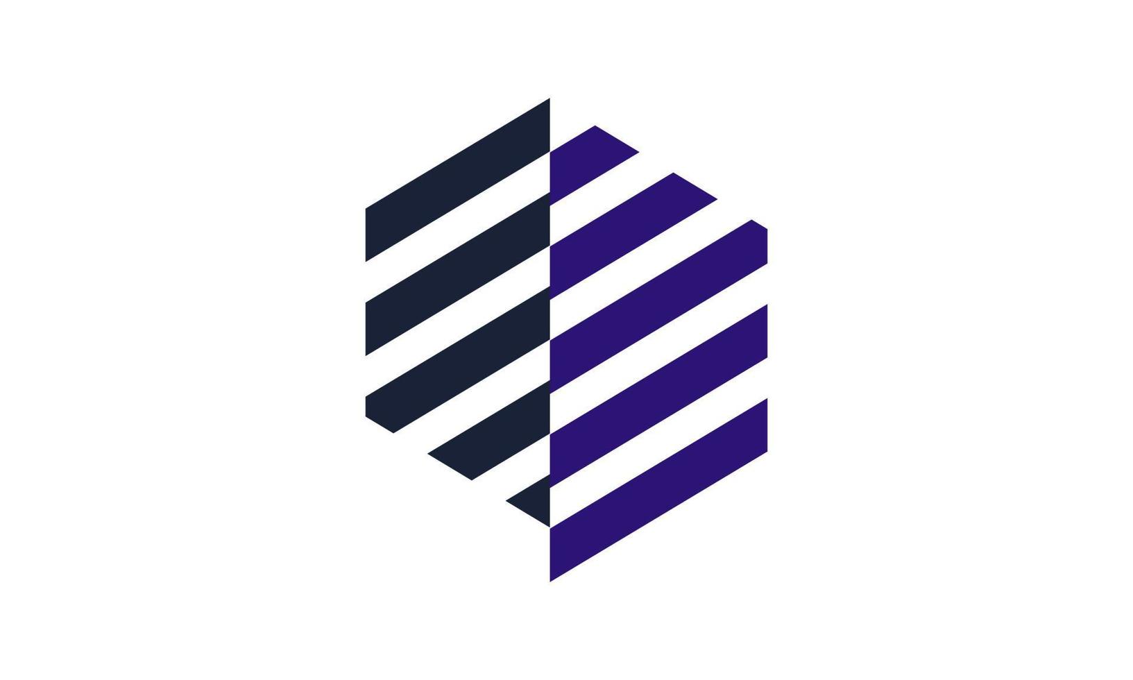 plantilla de logotipo de diseño de línea de polígono de ilustración impresionante de vector de stock para vector de medios de tecnología de finanzas de empresa comercial