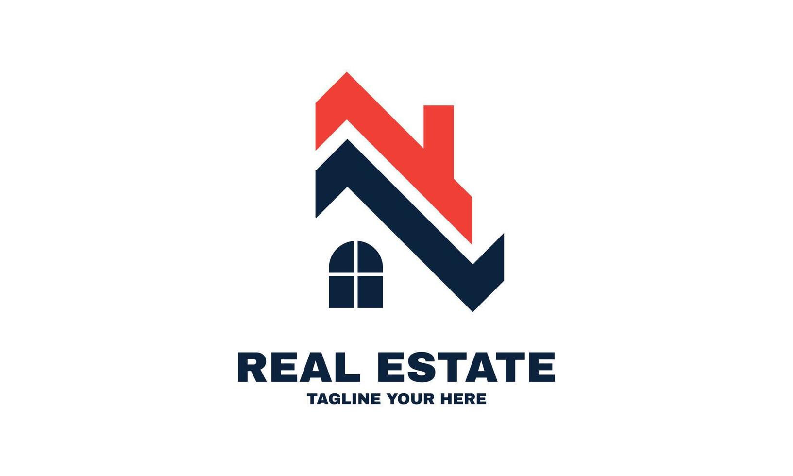 abstract real estate simple modern logo for the company relating to home business design vector part 4