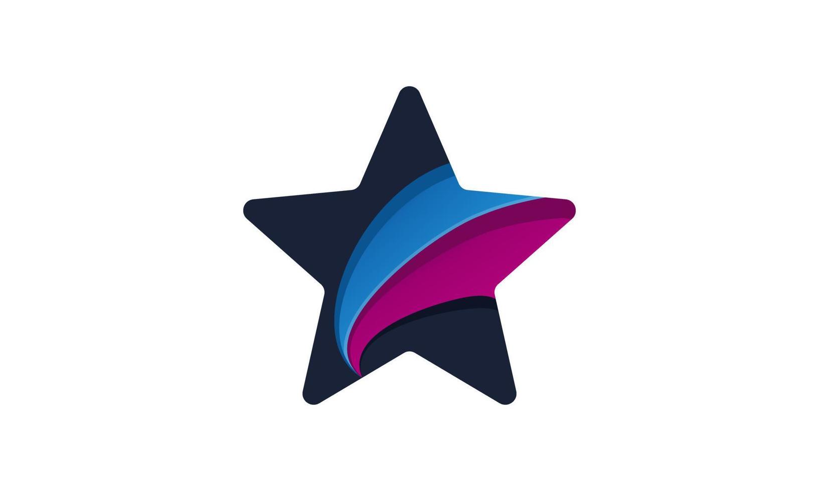 stock illustration awesome abstract gradient star logo for company or bussines design template vector