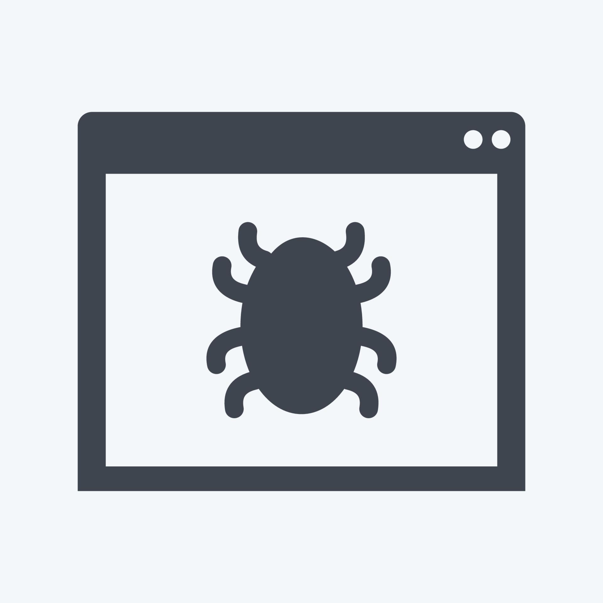 Web Crawler Icon in trendy glyph style isolated on soft blue background ...
