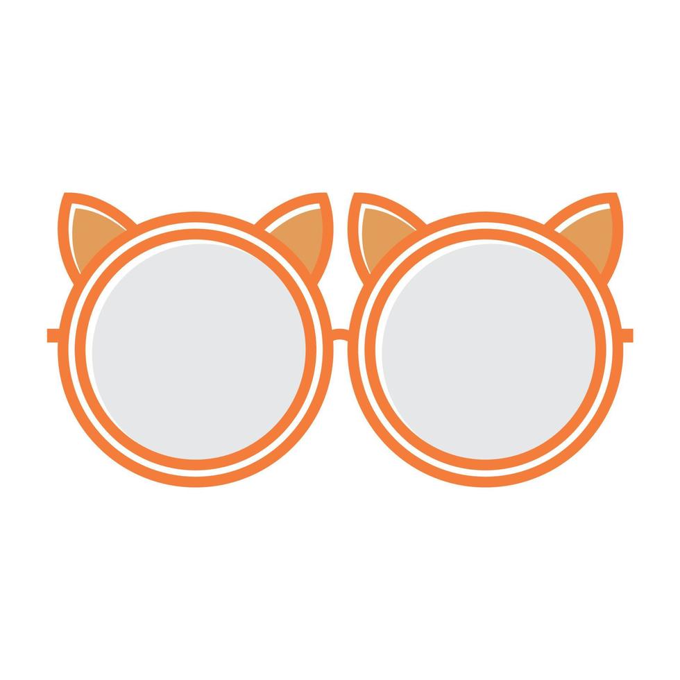 gato oreja gafas de sol logotipo símbolo vector icono gráfico diseño ilustración