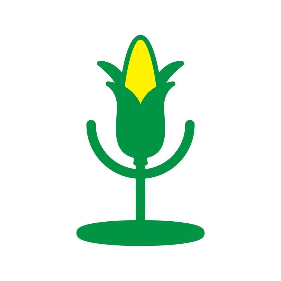 voice corn logo design vector icon symbol illustration