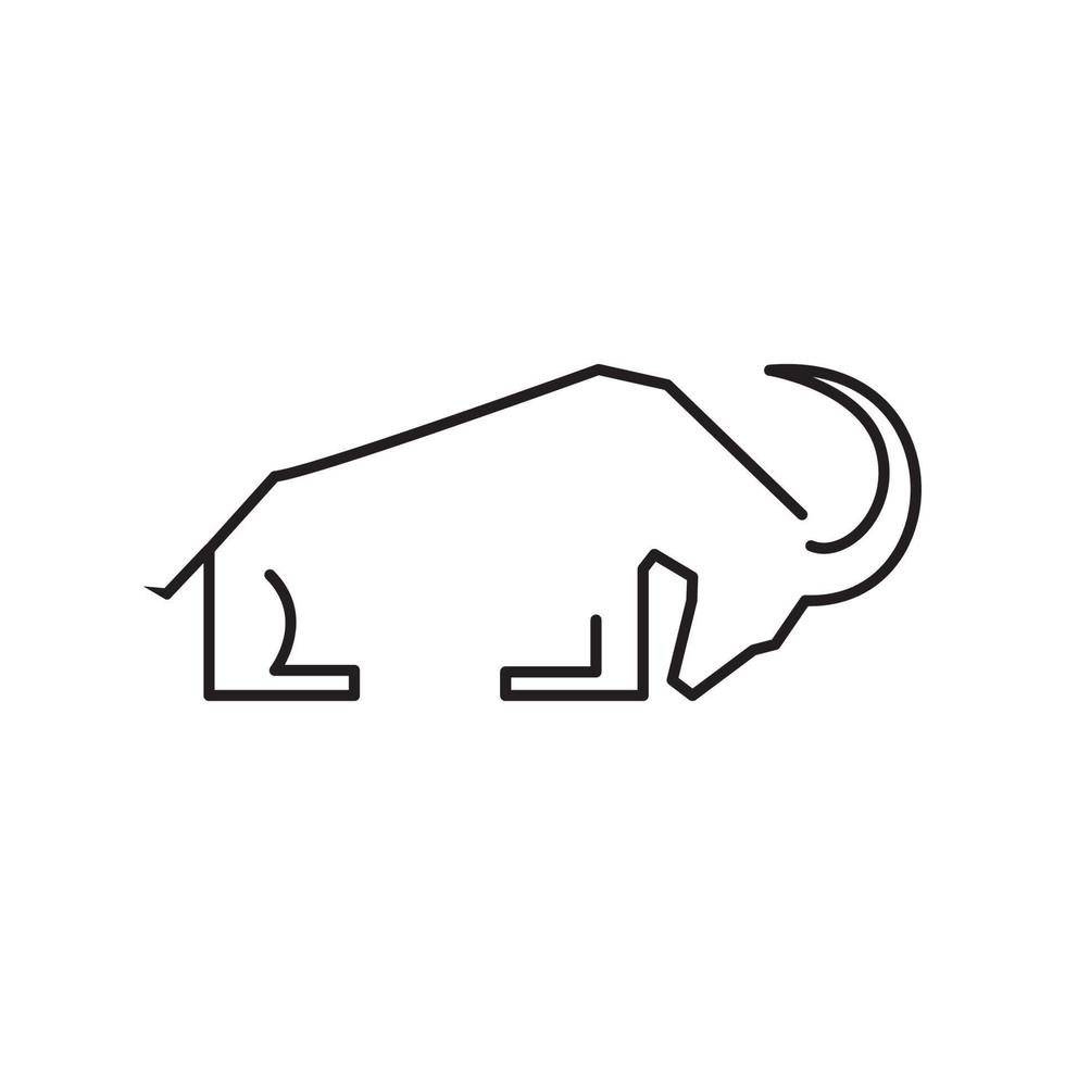 cabra monte cuerno largo logotipo símbolo icono vector gráfico diseño ilustración idea creativa