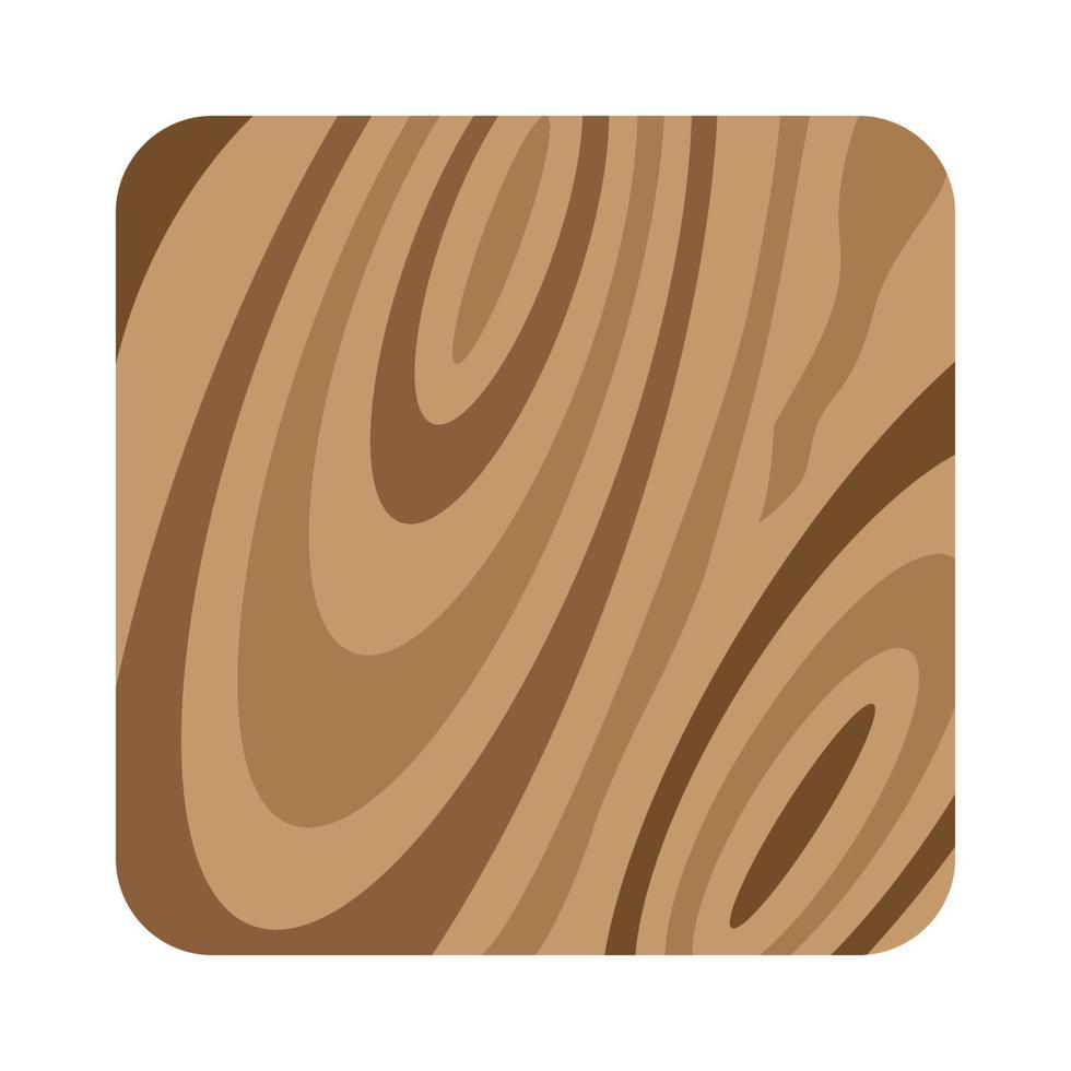 Ilustración de diseño de icono de símbolo de vector de patrón de madera marrón cuadrado