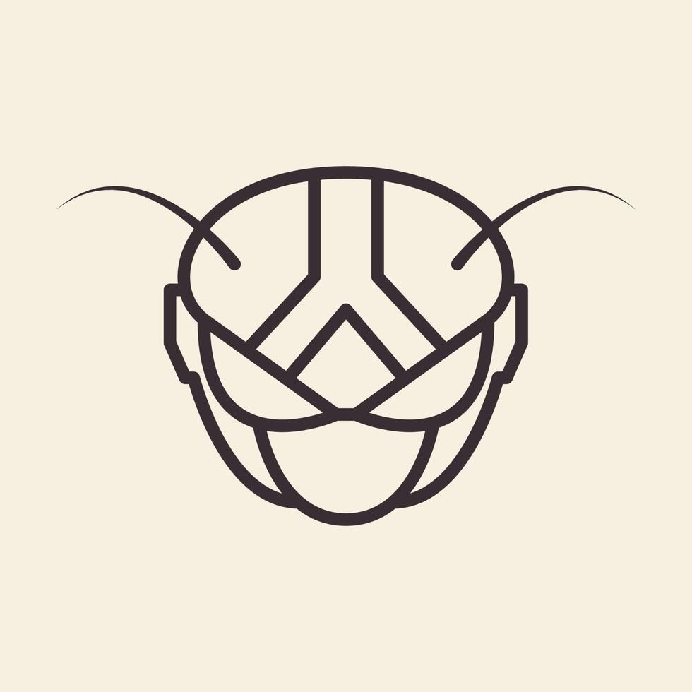 dragonfly lines mask logo symbol vector icon graphic design illustration