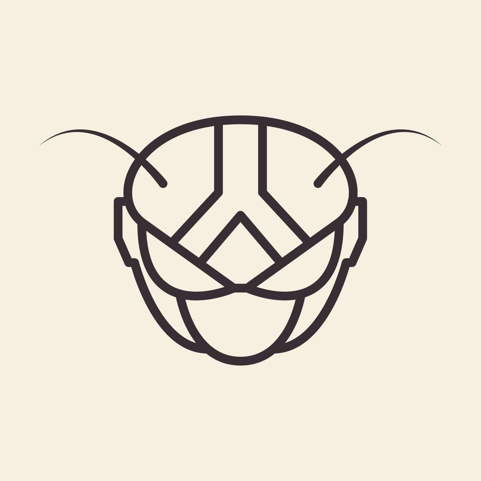 dragonfly lines mask logo symbol vector icon graphic design illustration