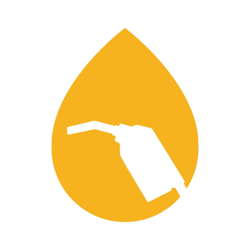 gota agua gasolinera logotipo símbolo icono vector gráfico diseño ilustración