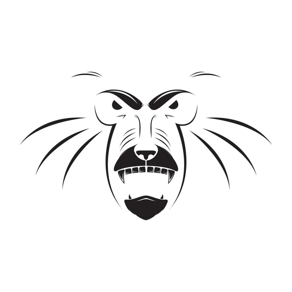 minimal Hamadryas baboon logo design vector graphic symbol icon sign illustration creative idea