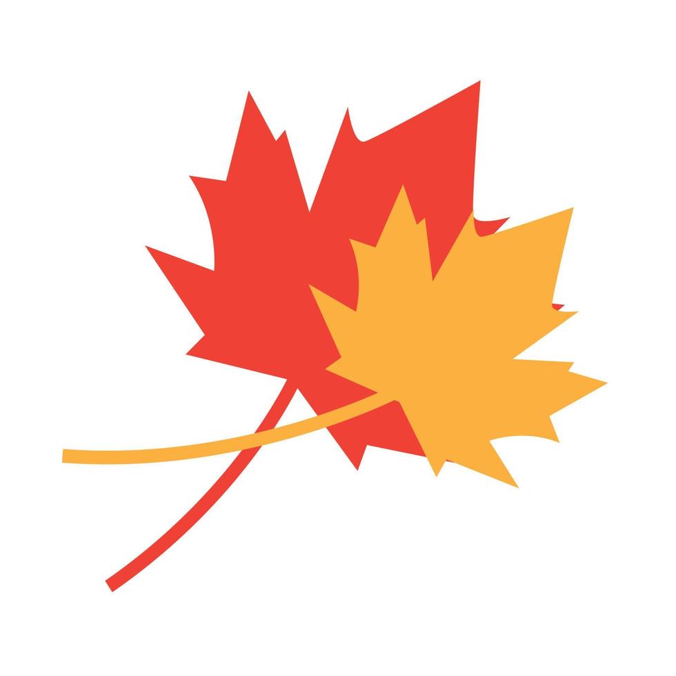 abstract maple leaf simple logo symbol vector icon illustration graphic design