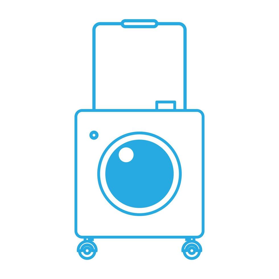 wash machine travel logo symbol vector icon illustration graphic design