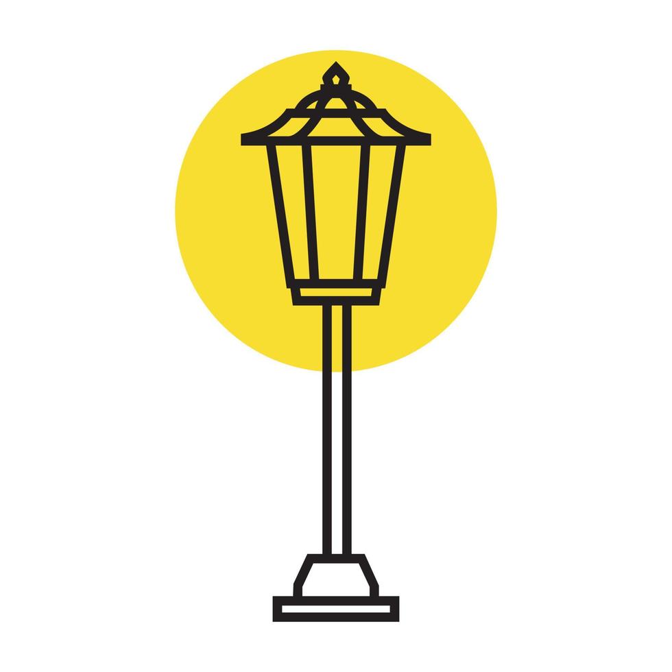 light outdoor exterior lines logo symbol icon vector graphic design illustration
