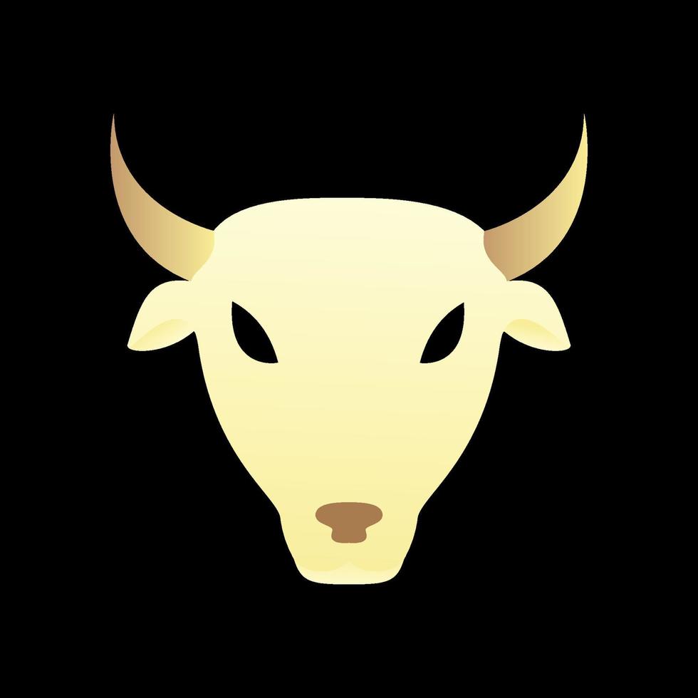 abstract gradient animal goat head logo design vector icon symbol illustration
