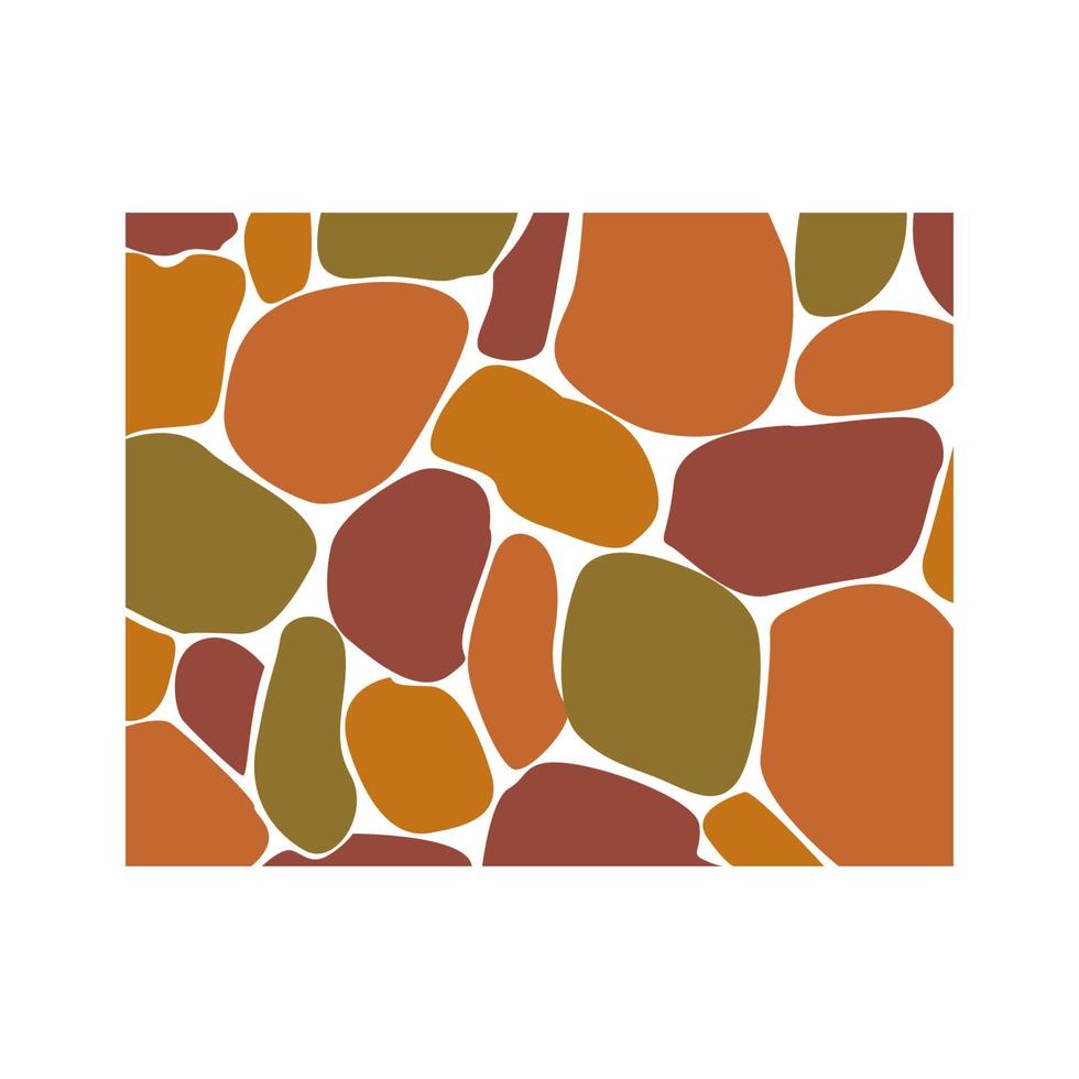 colorful art rock wall building logo vector symbol icon design illustration