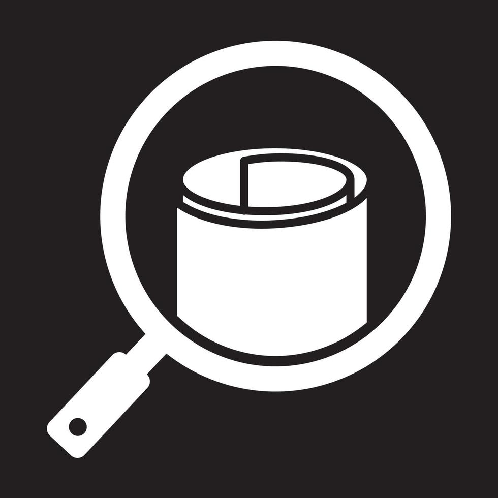 magnifying glass with tissue logo vector symbol icon design illustration