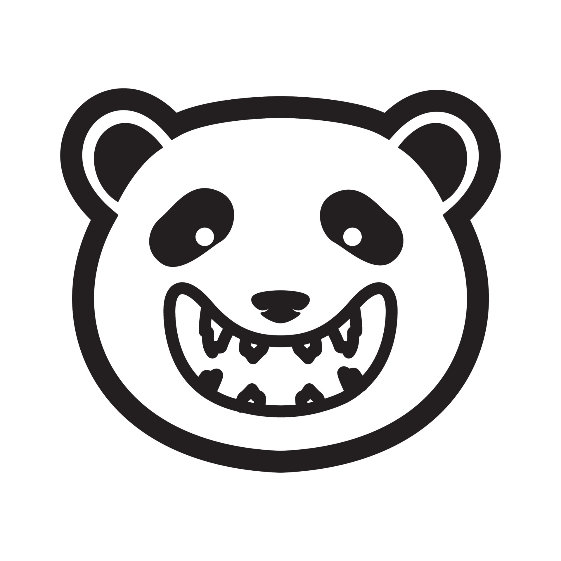 face panda cute big smile logo design vector graphic symbol icon sign illustration creative idea 5538807 Vector Art at Vecteezy face panda cute big smile logo design vector graphic symbol icon sign illustration creative idea 5538807 Vector Art at Vecteezy