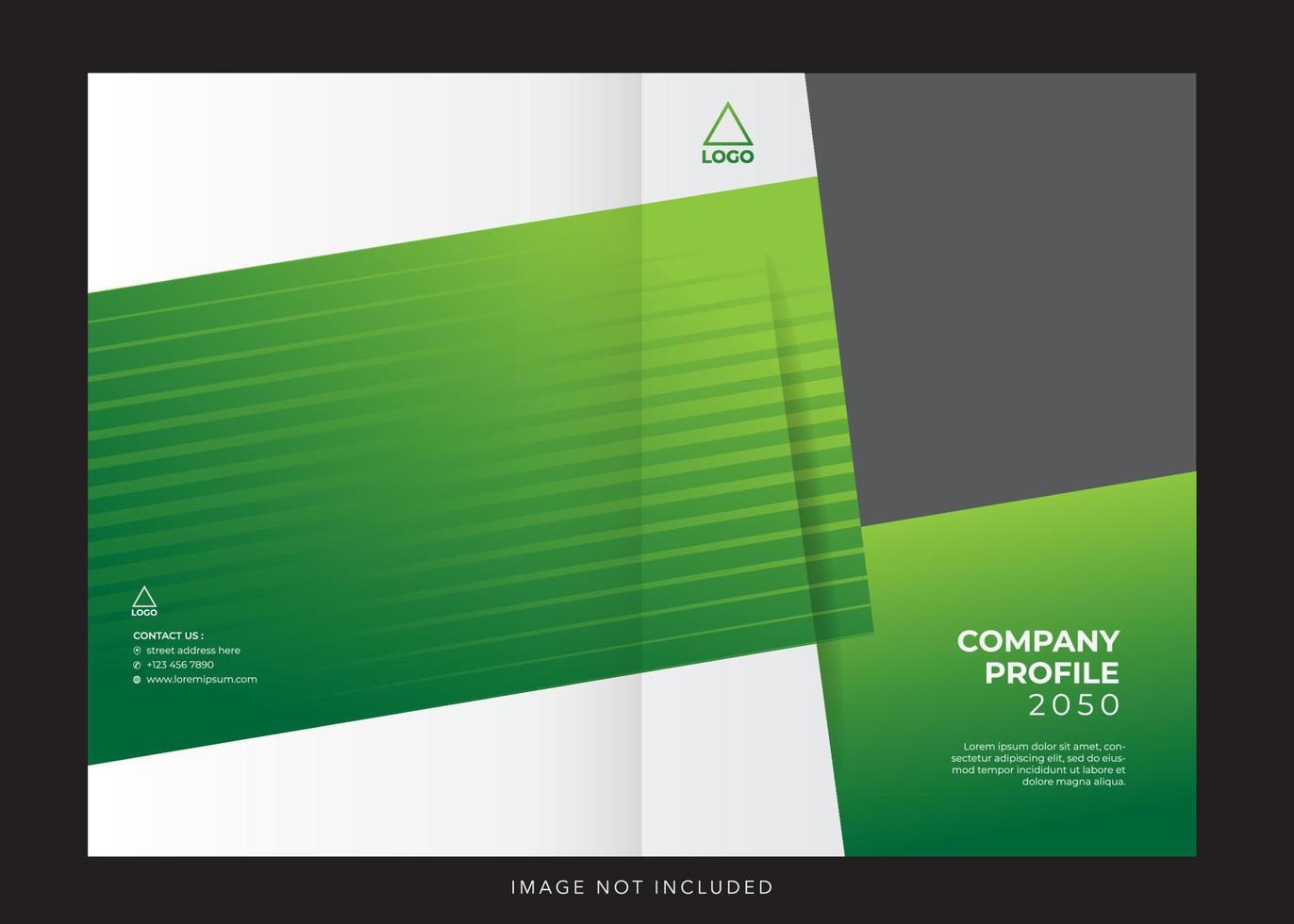 corporate company profile cover vector