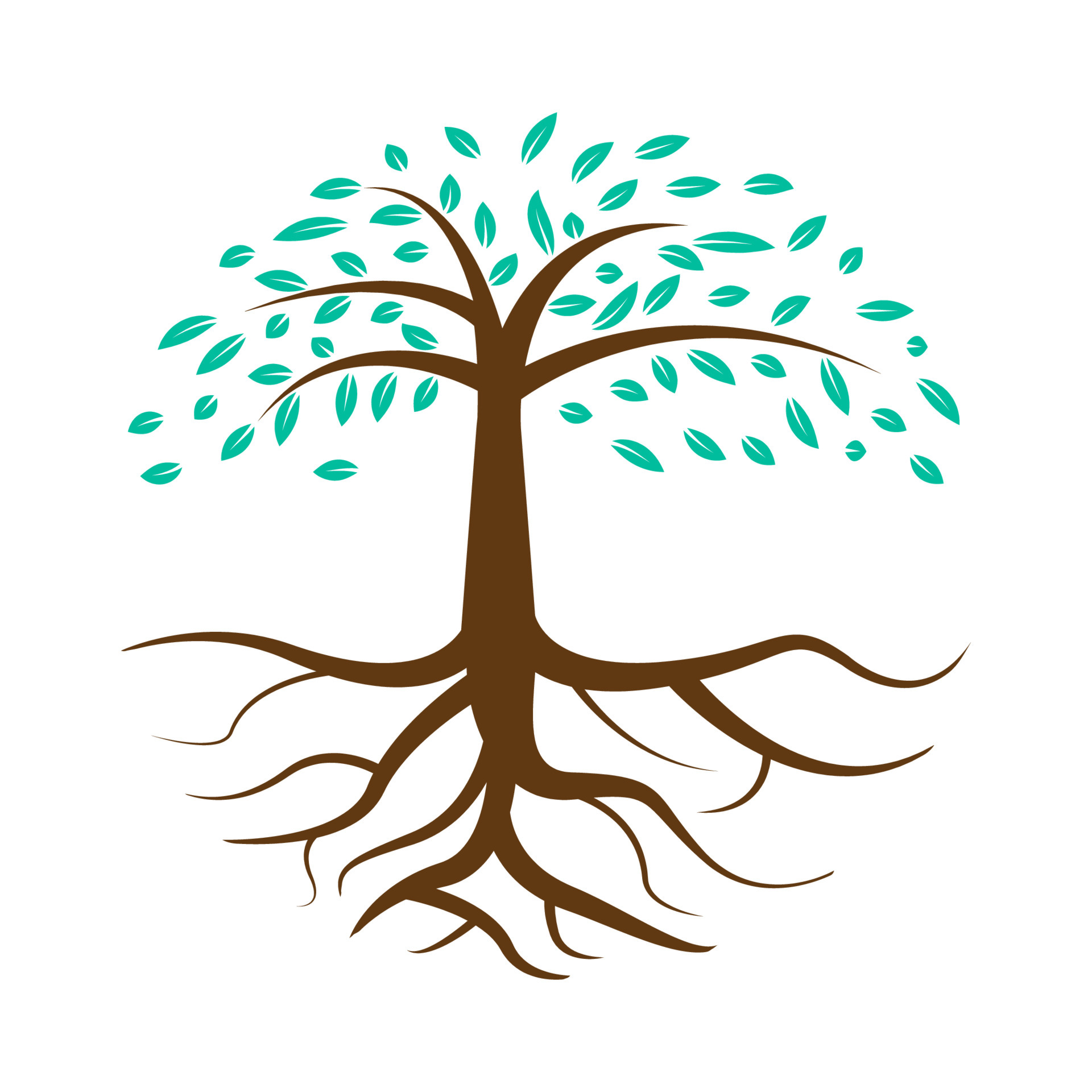 abstract tree with roots logo symbol icon vector graphic design  illustration idea creative 5539037 Vector Art at Vecteezy