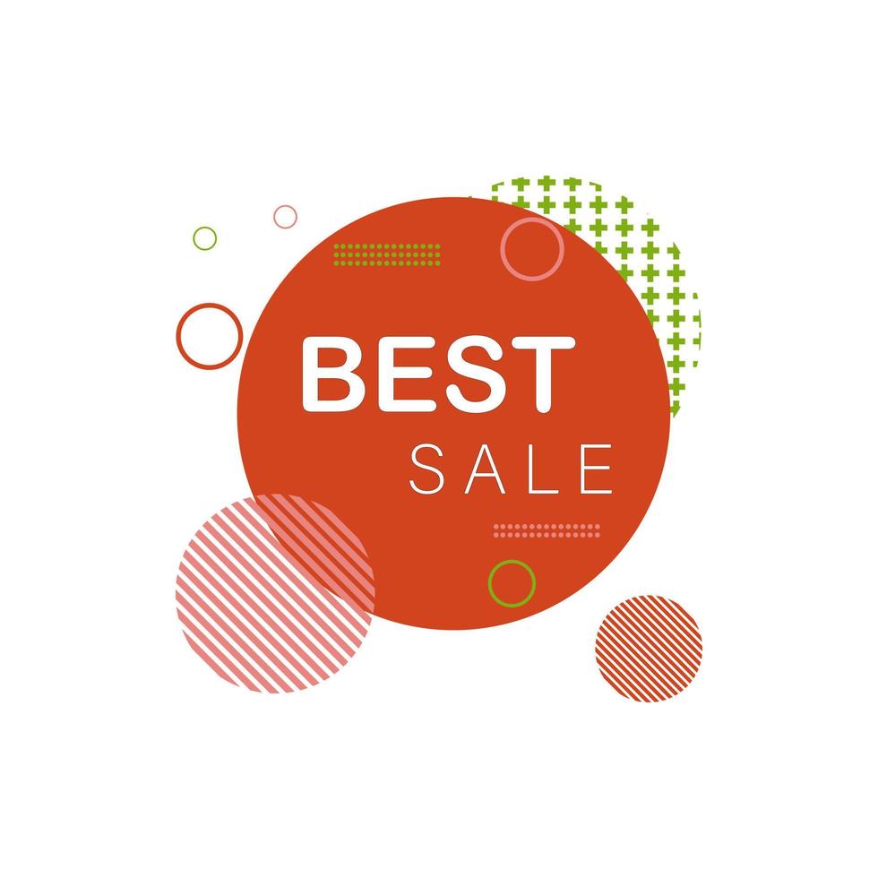 BEST sale label  discount sticker vector