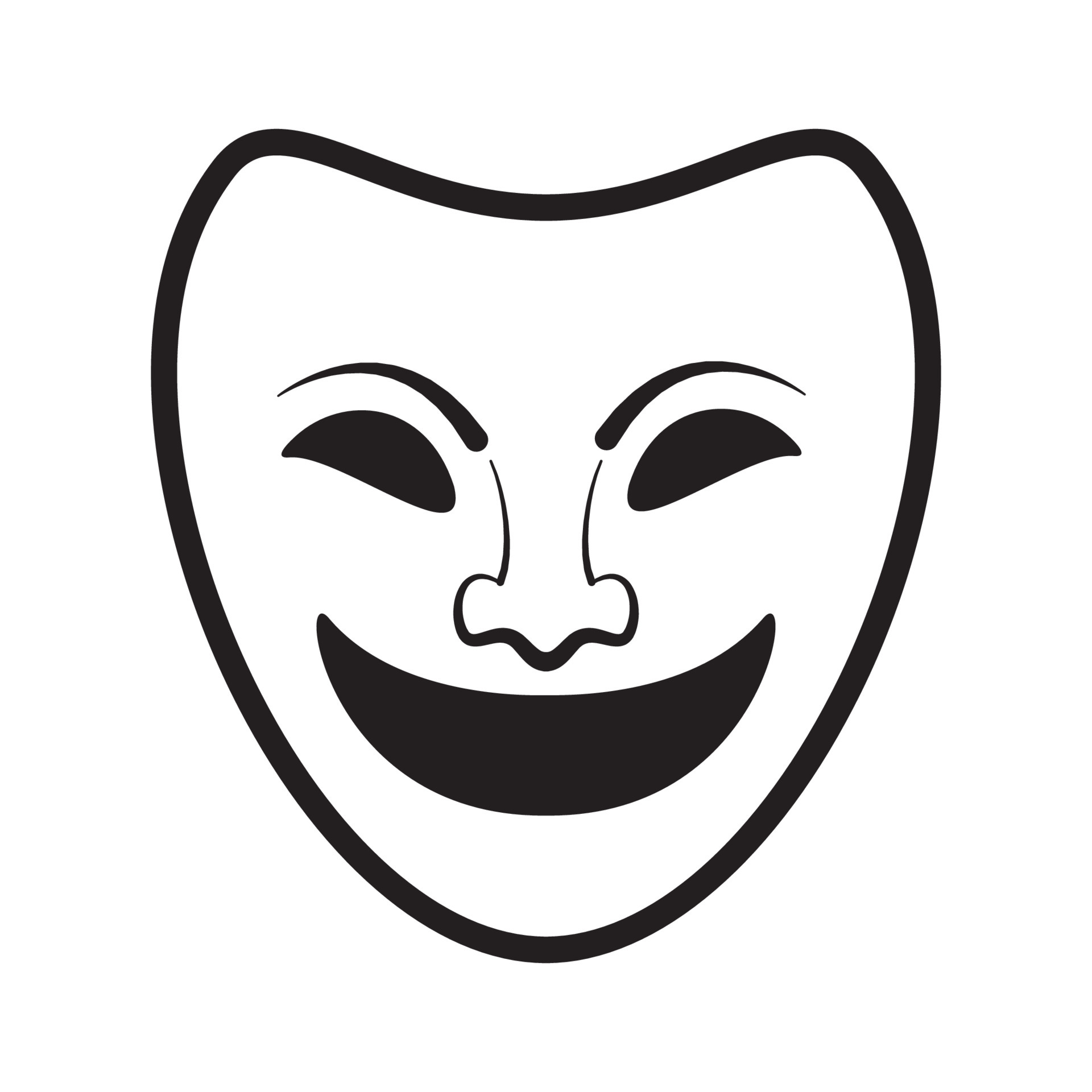 theatre logo masks