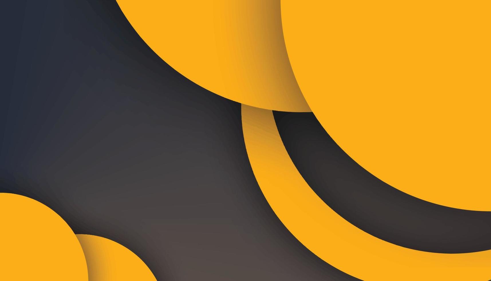 Simple Minimalist Yellow Circles Decorative Background vector