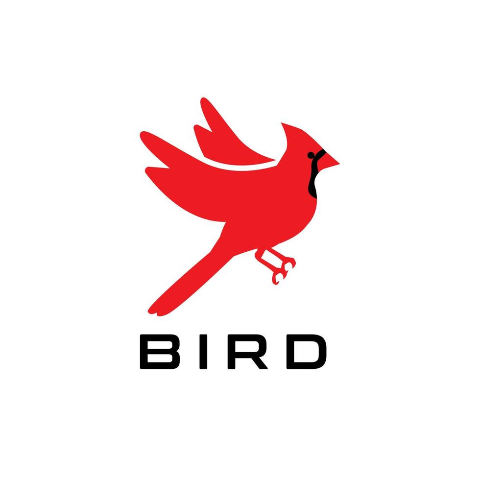 Abstract flying red bird logo ,design template vector