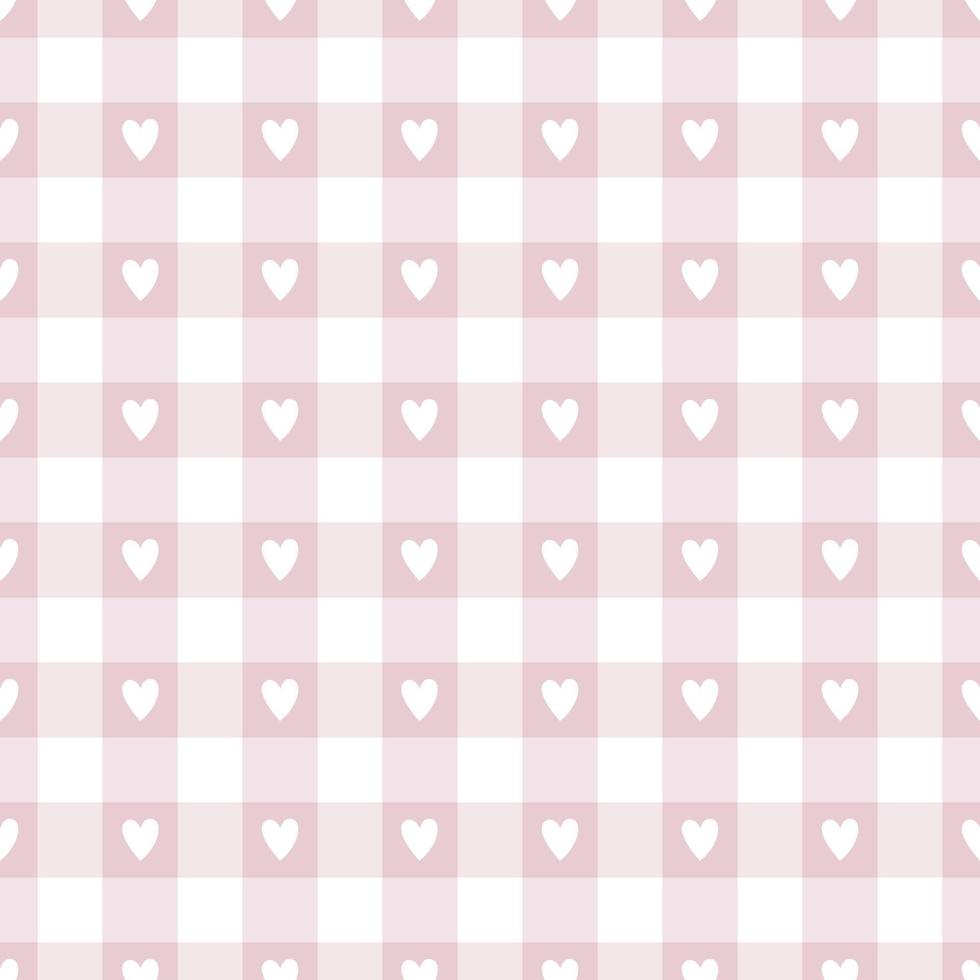 Gingham pattern seamless Plaid repeat vector in Brown and white. Design for print, tartan, gift wrap, textiles, checkered background for tablecloths.