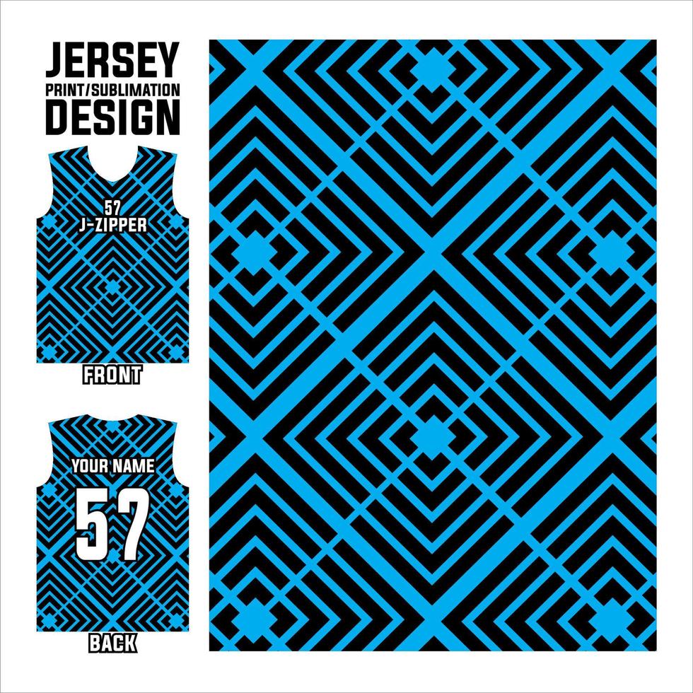 patrón de diseño abstracto vectorial para deportes y plantilla de jersey de impresión por sublimación. vector