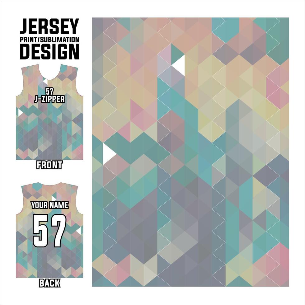 patrón de diseño abstracto vectorial para deportes y plantilla de jersey de impresión por sublimación. vector