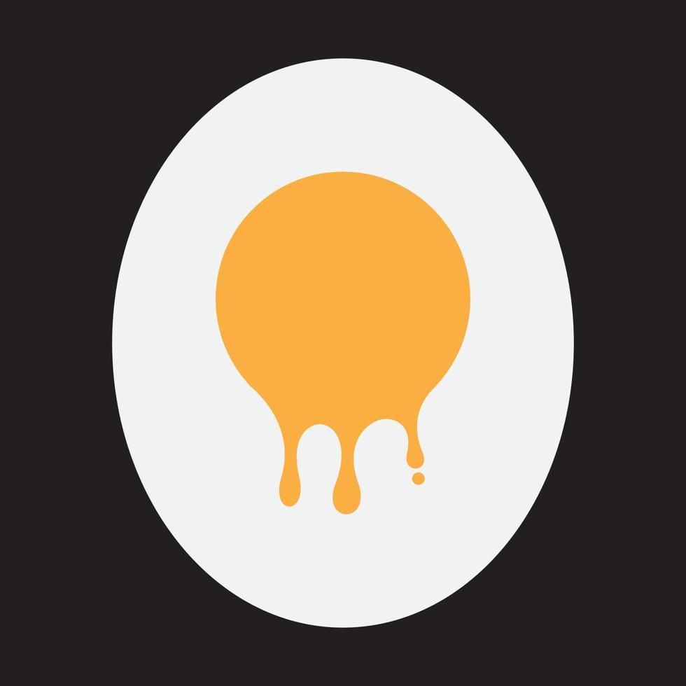 Resumen huevo derretido logo símbolo vector icono ilustración diseño gráfico