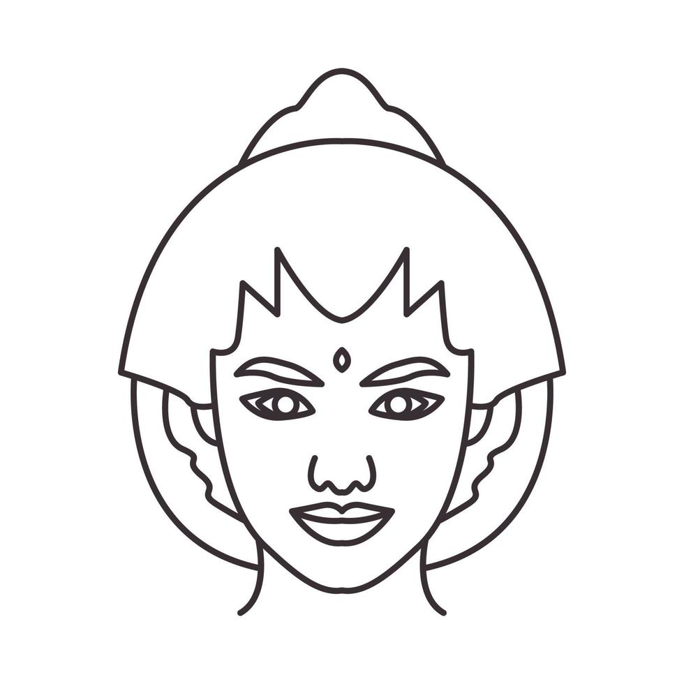 mujer javanese logo vector símbolo icono diseño ilustración