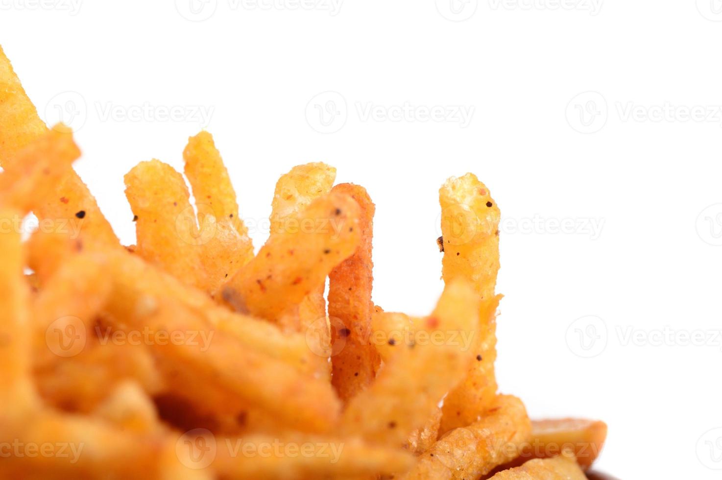 Deep fried salty dish - chivda or mixture made of gram flour and mixed with dry fruits. photo