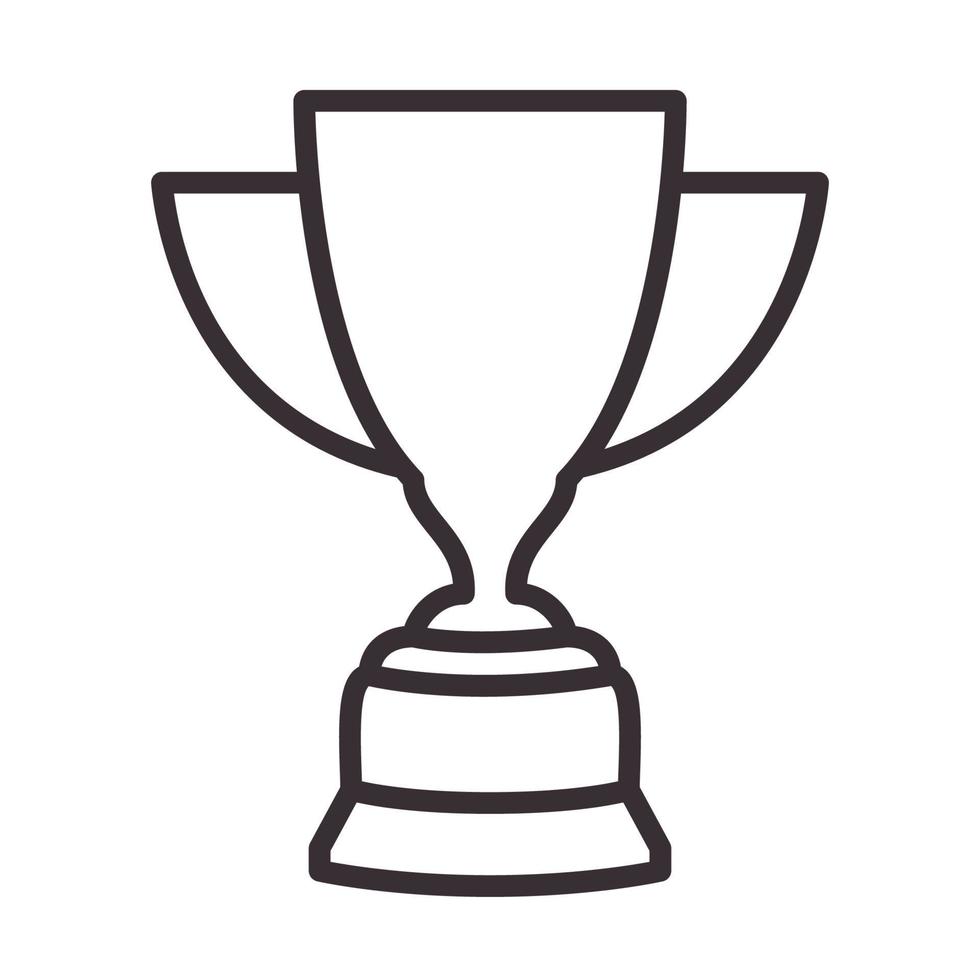 líneas moderno trofeo ganador logotipo símbolo icono vector gráfico diseño ilustración