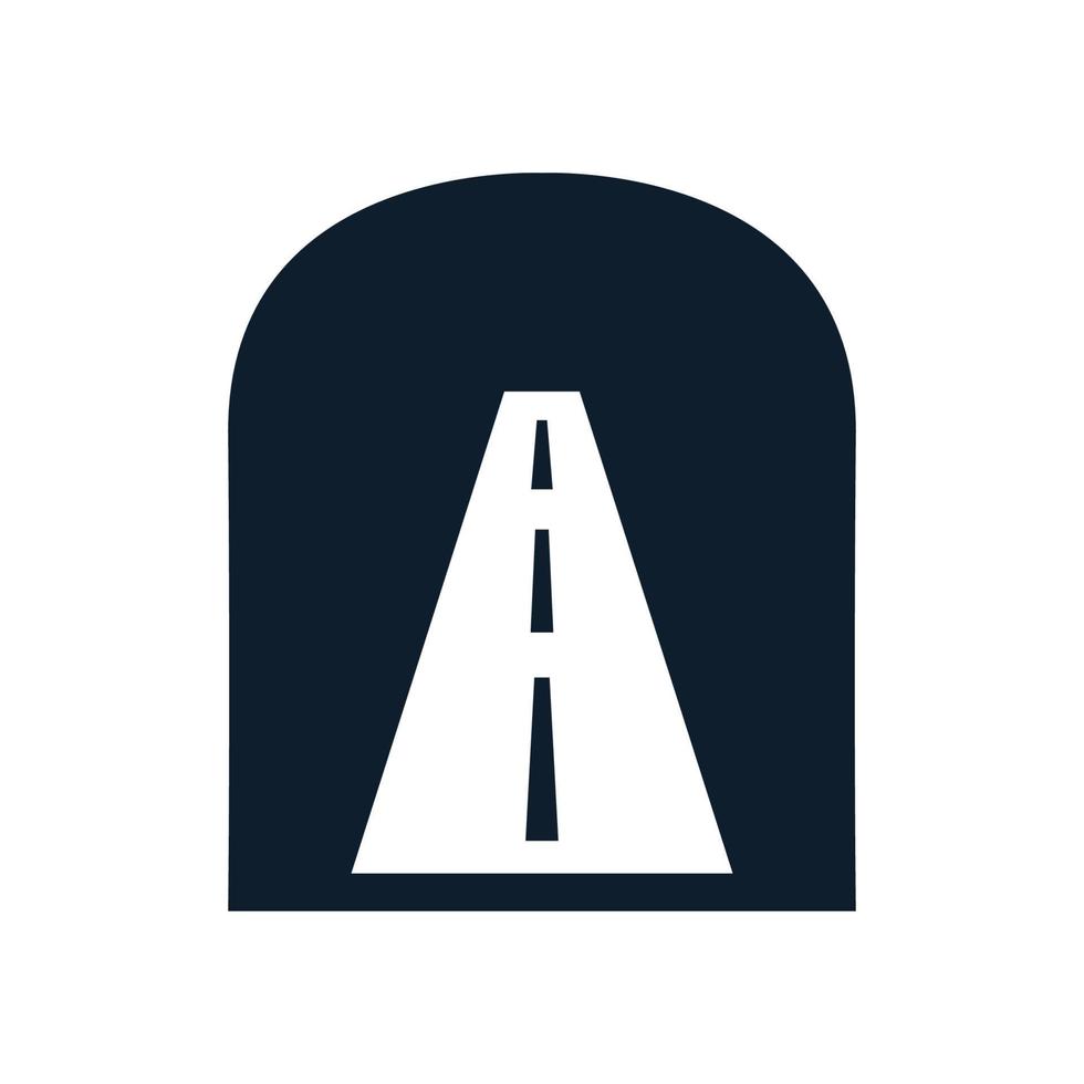 tunnels road transportation  logo vector icon design