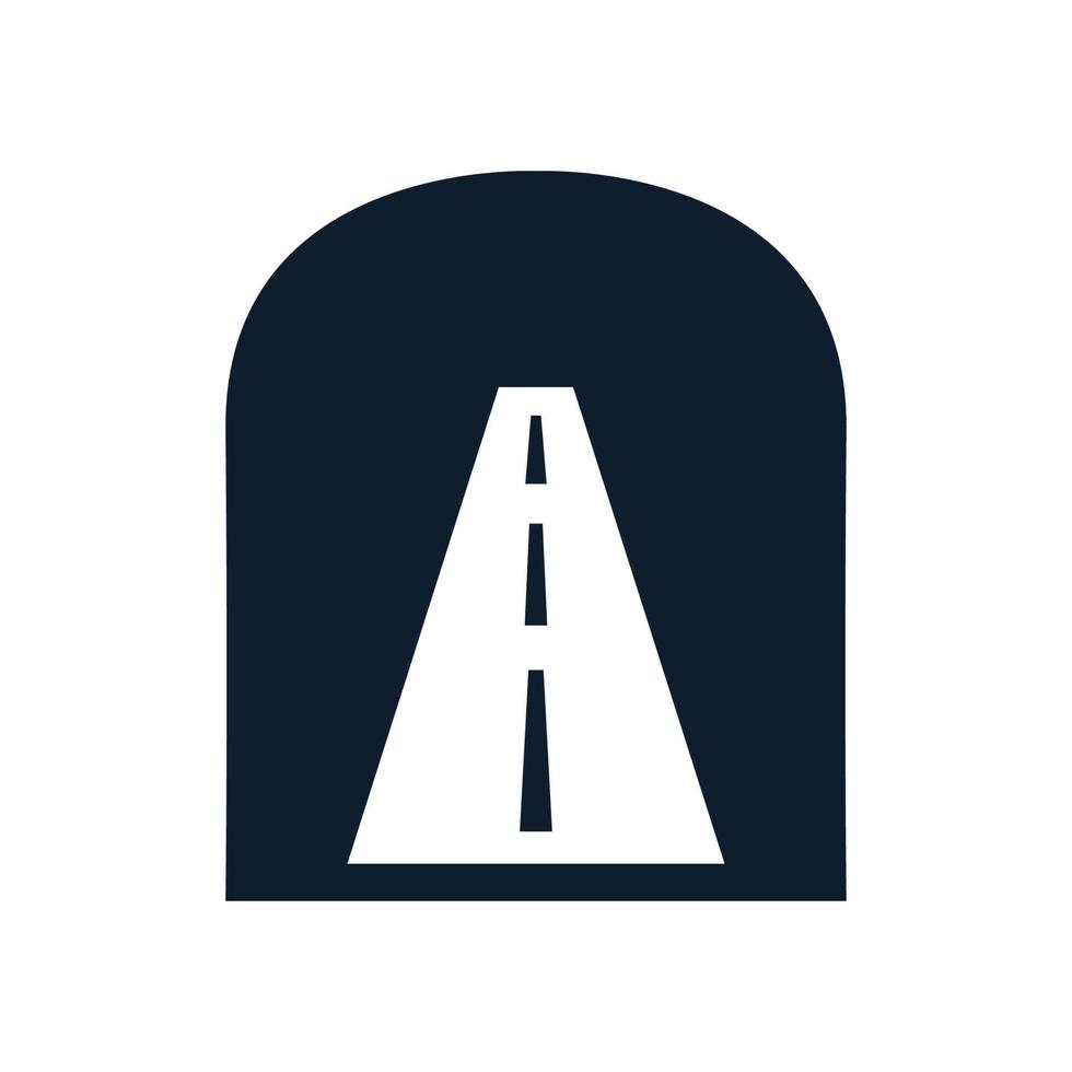 tunnels road transportation  logo vector icon design