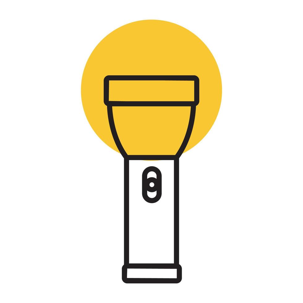 flashlight lines hipster logo symbol icon vector graphic design illustration