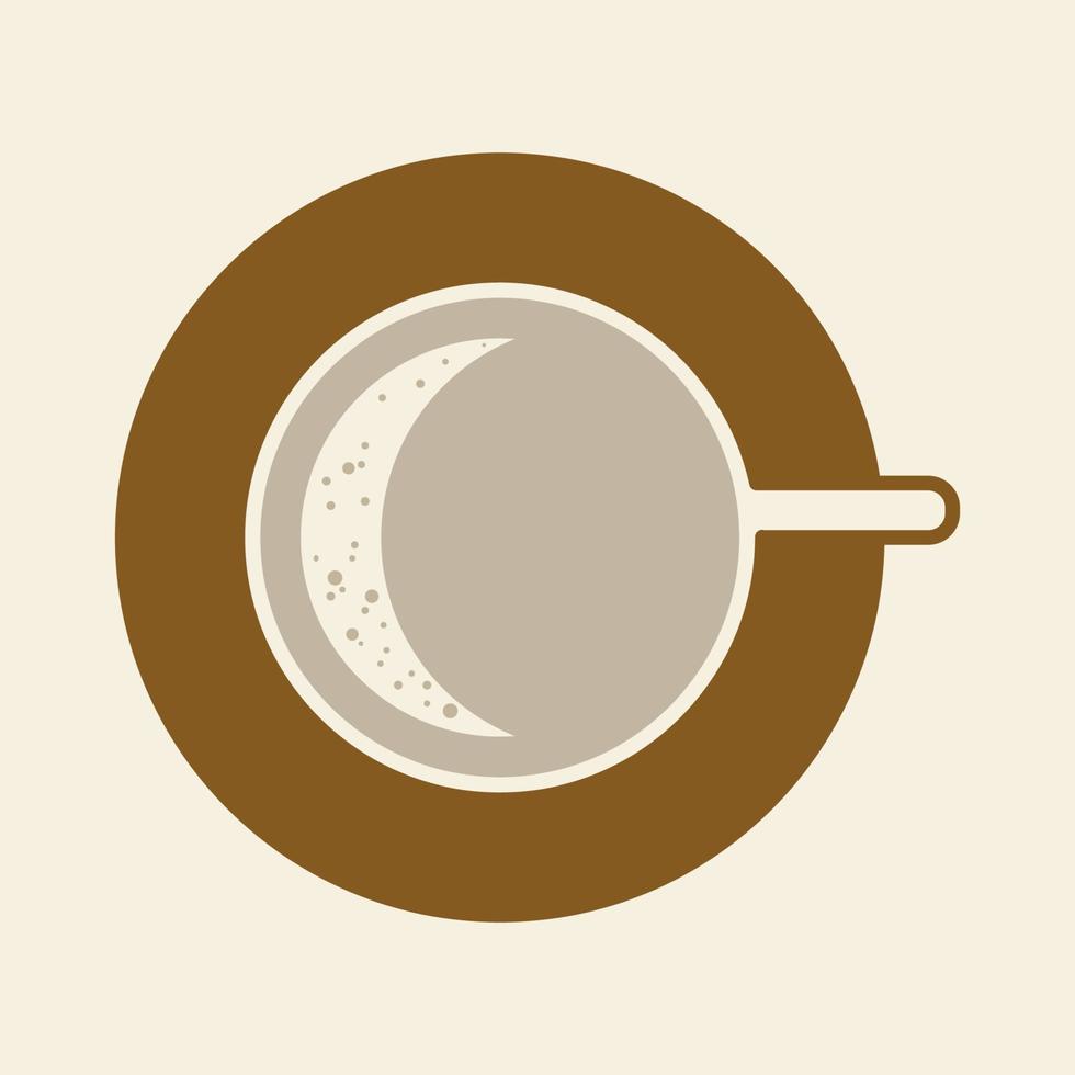 café chocolate con burbuja taza caliente logo vector icono símbolo diseño gráfico ilustración