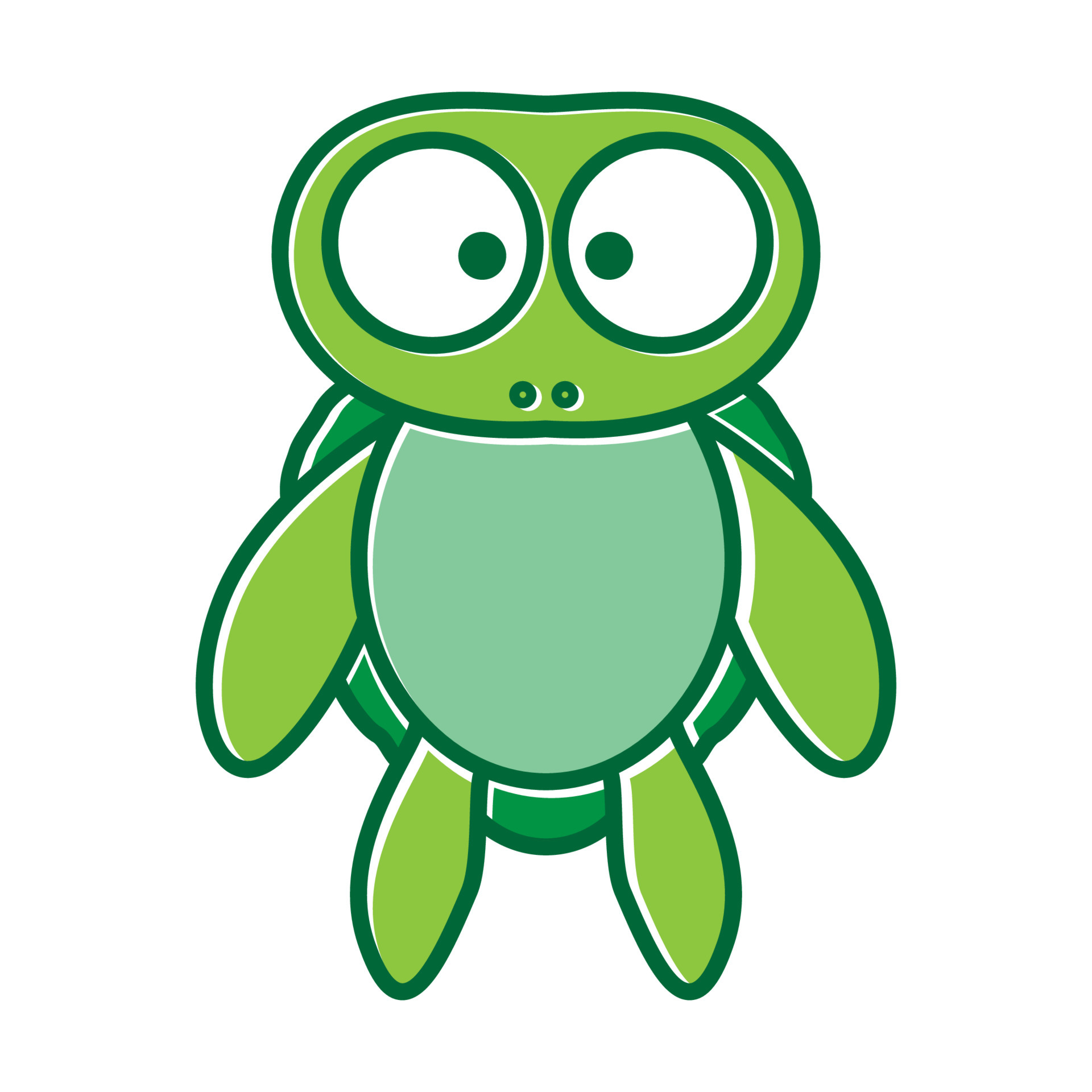 baby turtle cartoon green cute logo design vector icon symbol illustration  5542489 Vector Art at Vecteezy