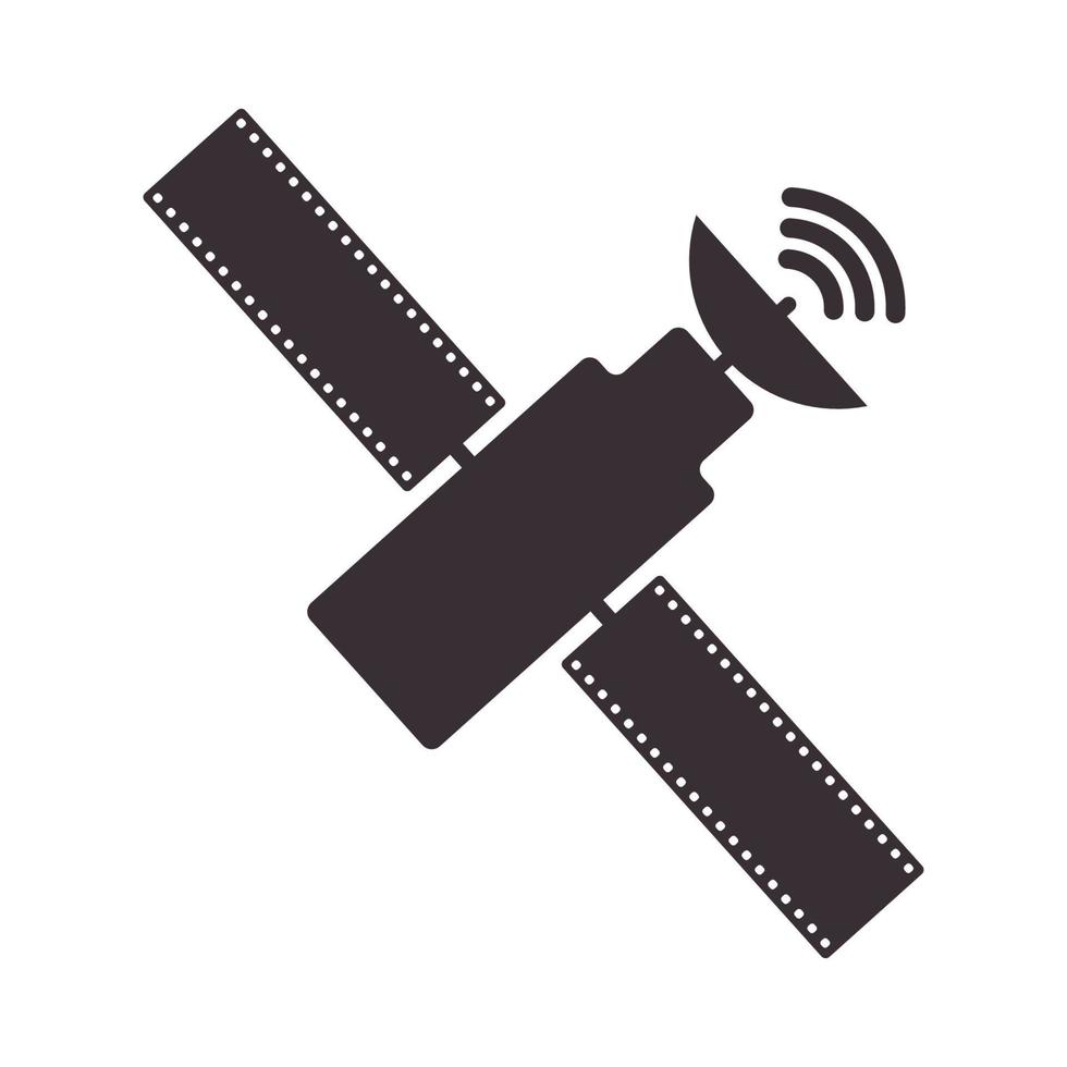 ilustración de diseño gráfico vectorial de icono de símbolo de logotipo de película satelital vector