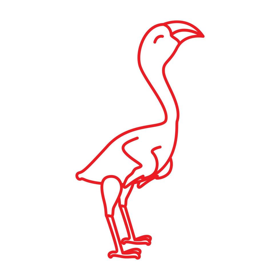lines simple bird vulture logo symbol vector icon illustration graphic design