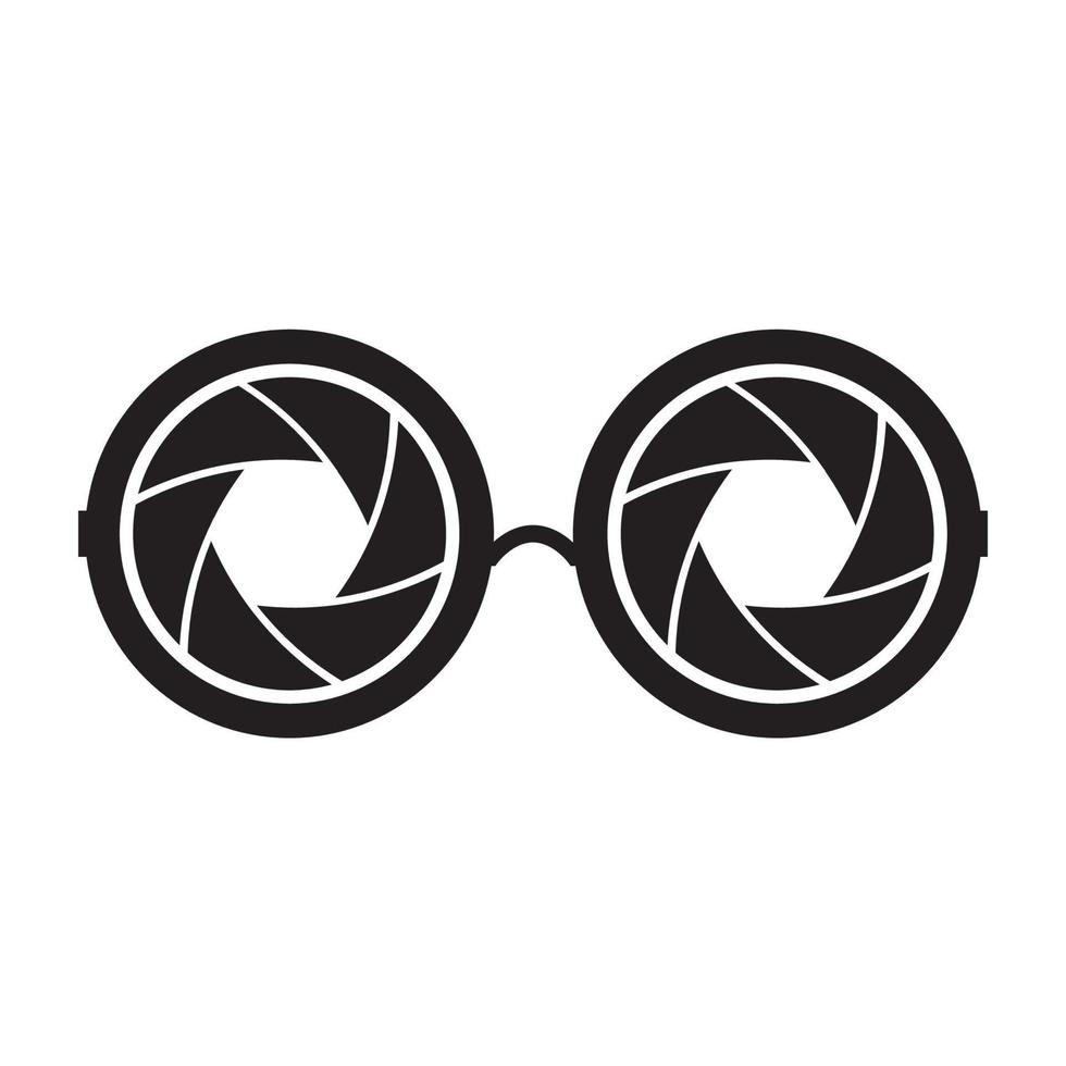 gafas de sol con obturador cámara logo símbolo icono vector gráfico diseño ilustración